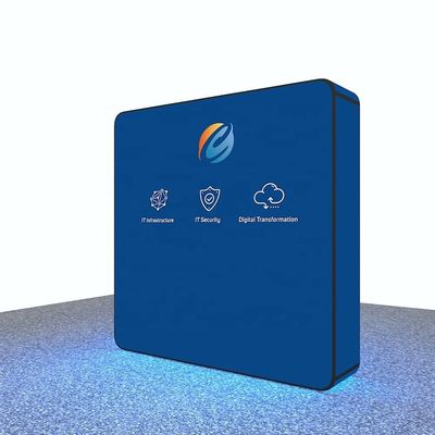 LED সহ পরিবেশবান্ধব 10x10 ফুট ব্যাকলিট ব্যাকড্রপ পোর্টেবল ডিসপ্লে বুথ ব্যাকড্রপ